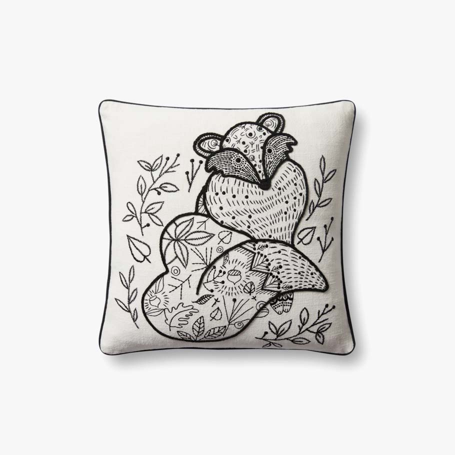 Loloi Pillows PLL0030 Black / Natural