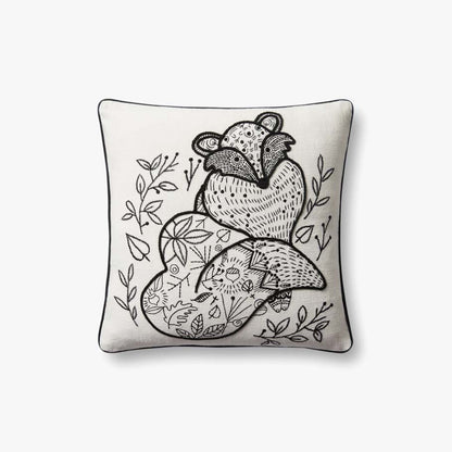 Loloi Pillows PLL0030 Black / Natural