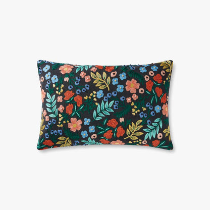 Rifle Paper Co. x Loloi Pillows PRP0028 Wildwood Garden Black