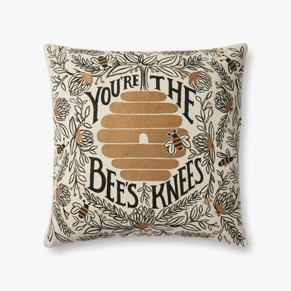 Rifle Paper Co. x Loloi Pillows PRP0038 Black / Gold