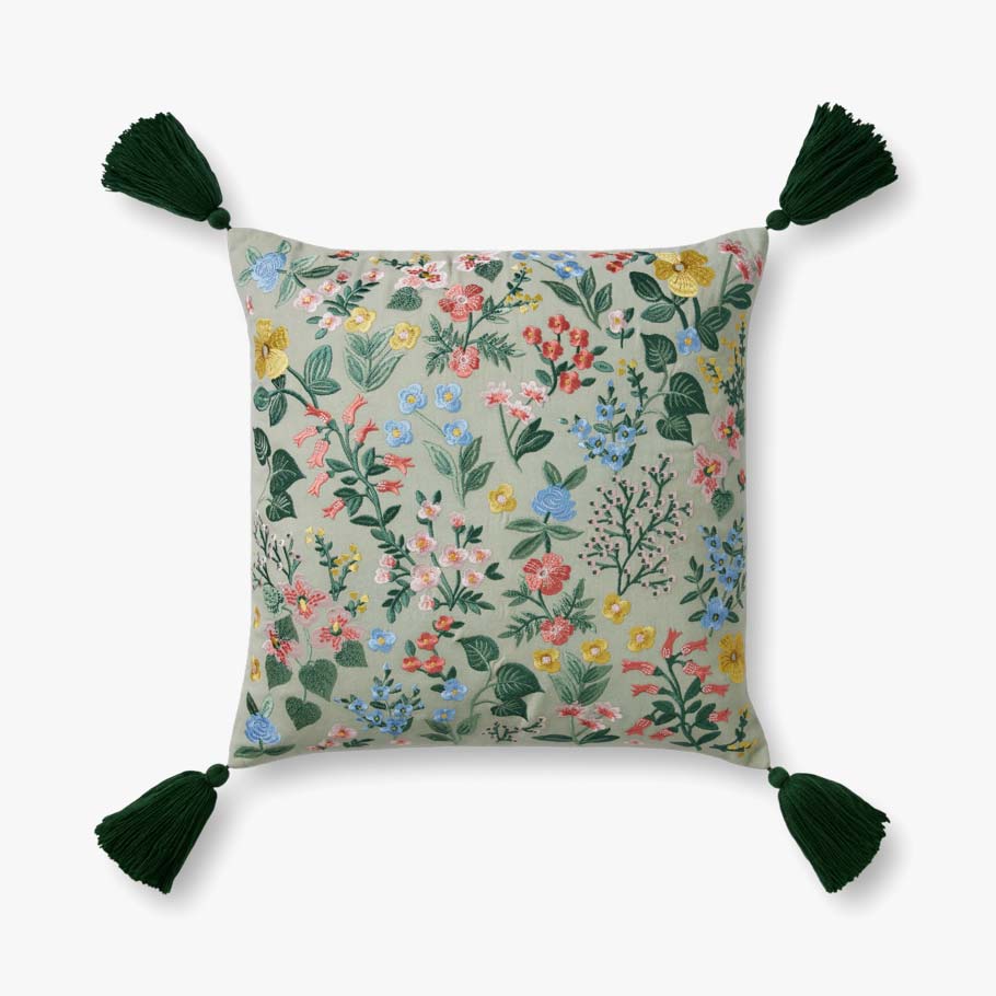 Rifle Paper Co. x Loloi Pillows PRP0044 Mint