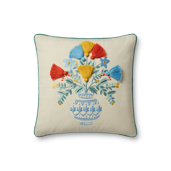 Rifle Paper Co. x Loloi Pillows PRP0052 Ivory