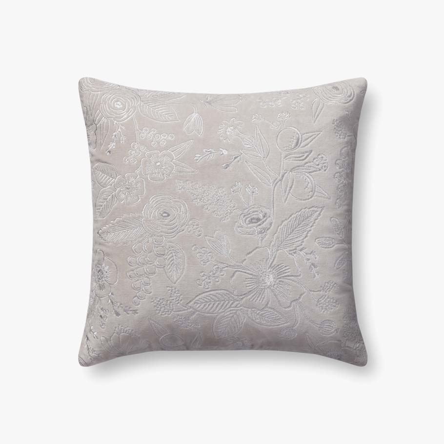 Rifle Paper Co. x Loloi Pillows PRP0056 Grey