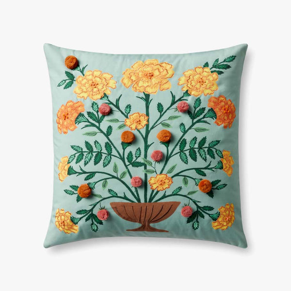 Rifle Paper Co. x Loloi Pillows PRP0060 Verde claro