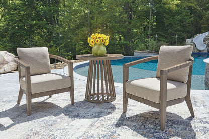 Sunset Lake Chairs w/CUSH/Table Set (3/CN)