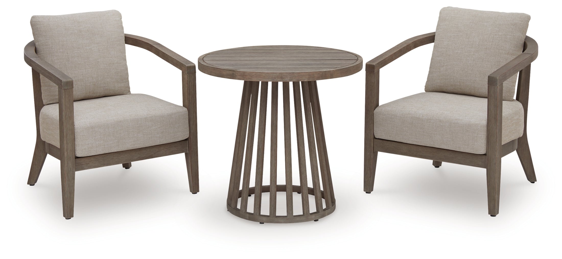Sunset Lake Chairs w/CUSH/Table Set (3/CN)