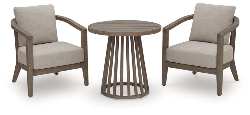 Sunset Lake Chairs w/CUSH/Table Set (3/CN)