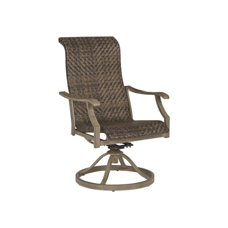 Outdoor Wicker Swivel Arm Chair