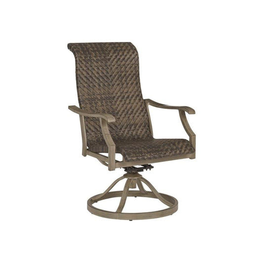 Outdoor Wicker Swivel Arm Chair