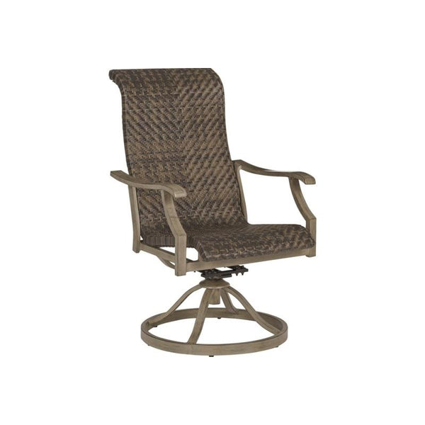 Outdoor Wicker Swivel Arm Chair