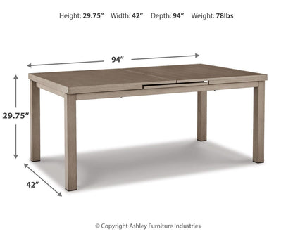 Beach Front RECT Dining Room EXT Table