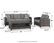 Oasis Court Sofa/Chairs/Table Set (4/CN)
