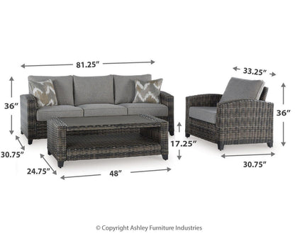 Oasis Court Sofa/Chairs/Table Set (4/CN)