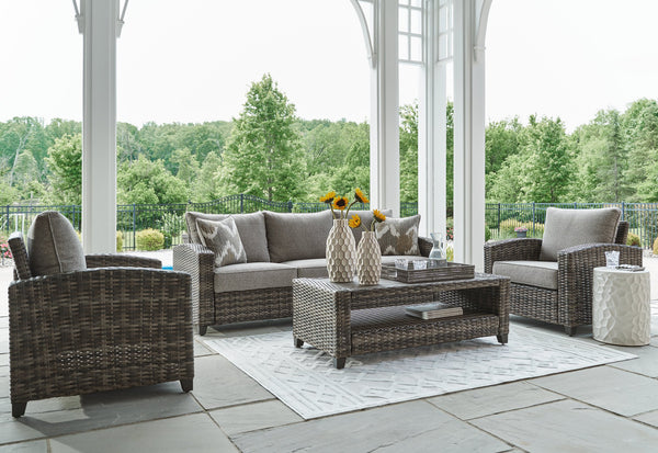 Oasis Court 4-Piece Outdoor Sofa and Chair Set
