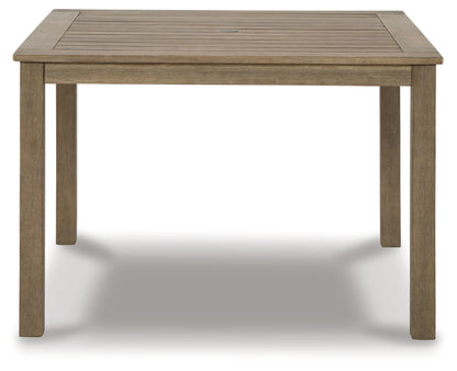 Aria Plains Square Dining Table w/UMB OPT