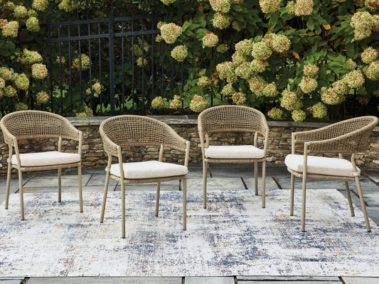 Ocean Park Arm Chair With Cushion (4/CN)