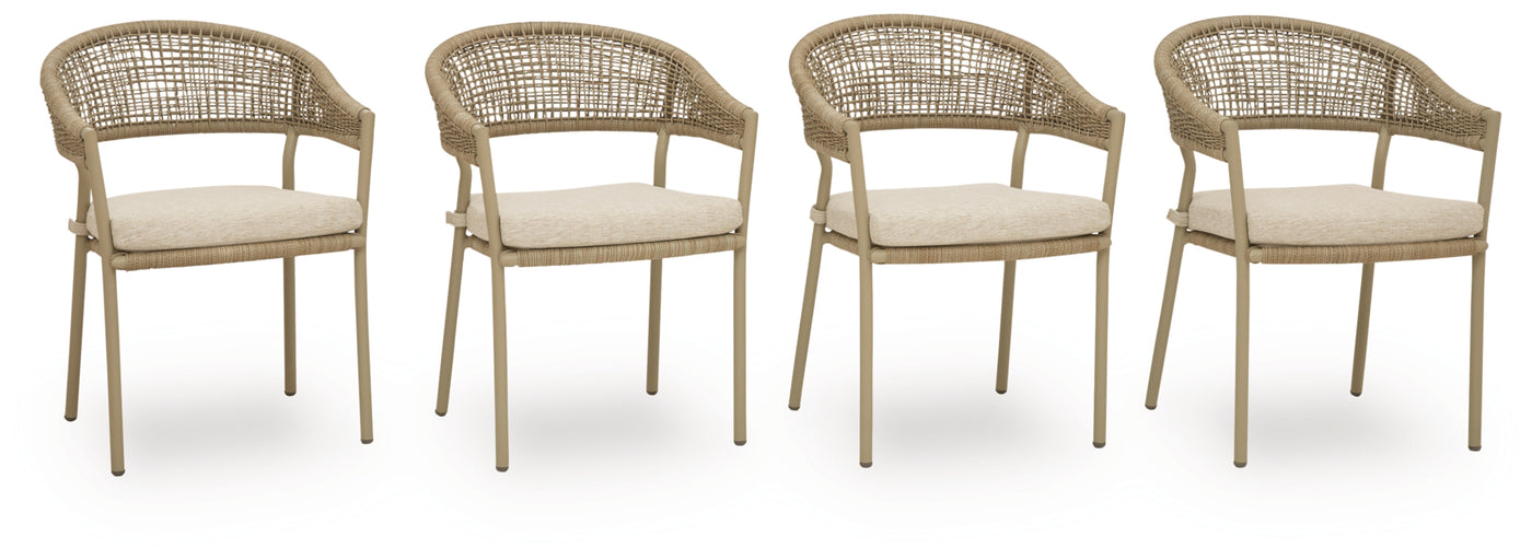 Ocean Park Arm Chair With Cushion (4/CN)