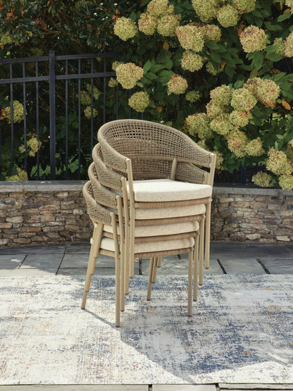 Ocean Park Arm Chair With Cushion (4/CN)