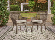Beach Front Arm Chair With Cushion (Set of 2)