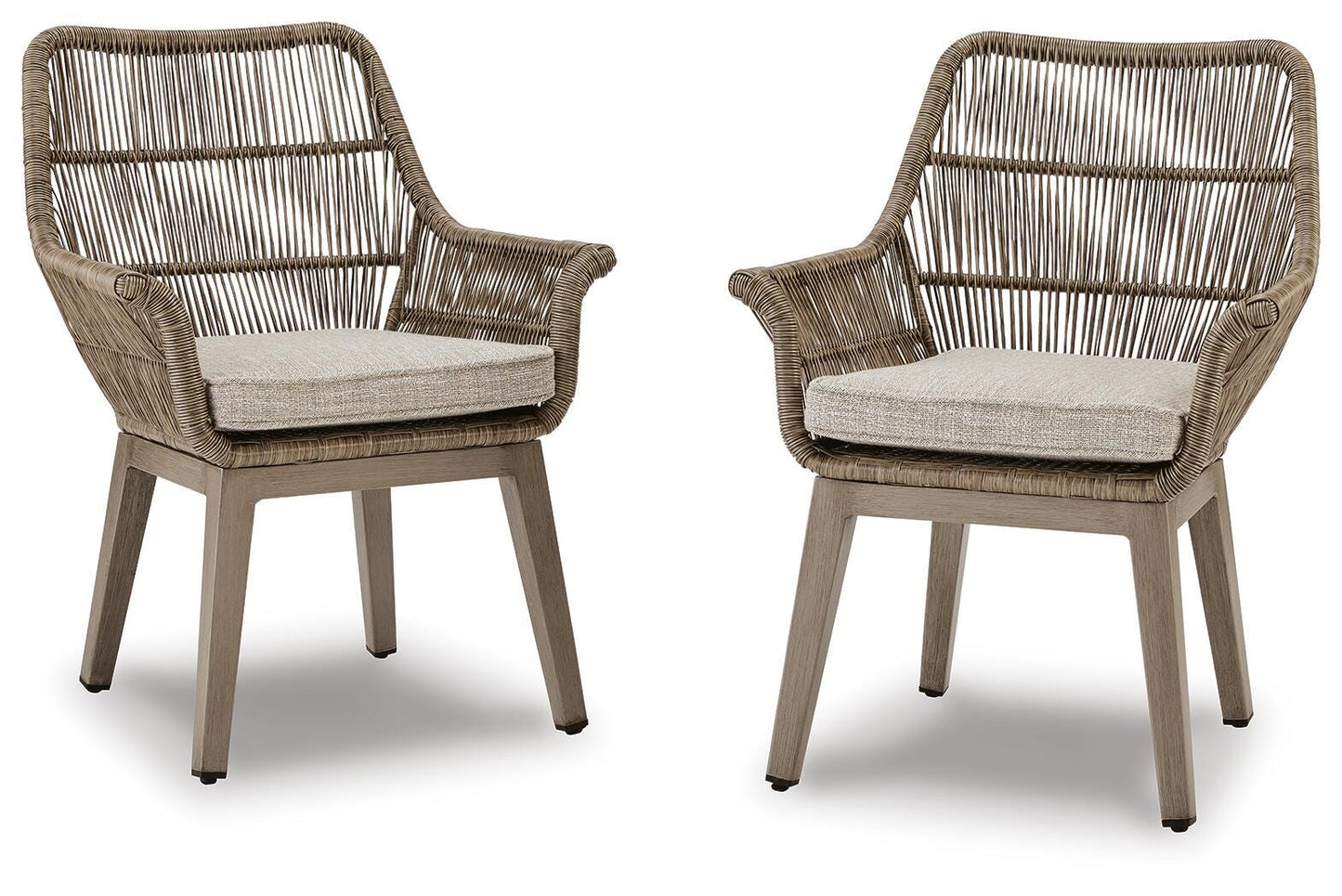 Beach Front Arm Chair With Cushion (Set of 2)