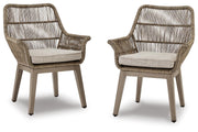 Beach Front Arm Chair With Cushion (Set of 2)