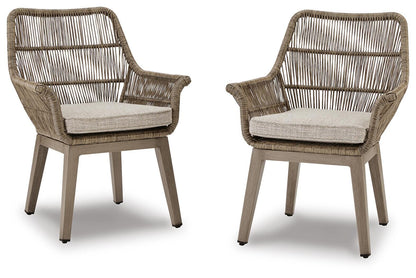 Beach Front Arm Chair With Cushion (Set of 2)