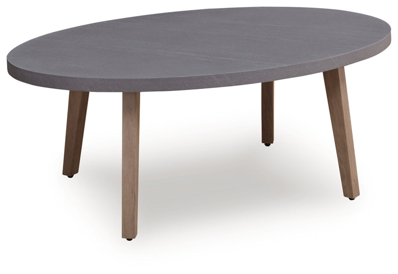 Francis Beach Oval Cocktail Table