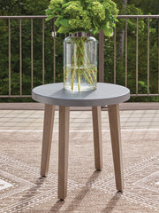 Francis Beach Round End Table