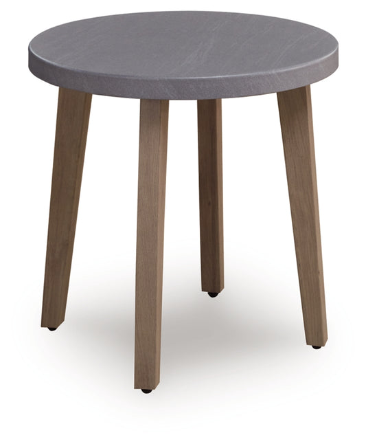 Francis Beach Round End Table