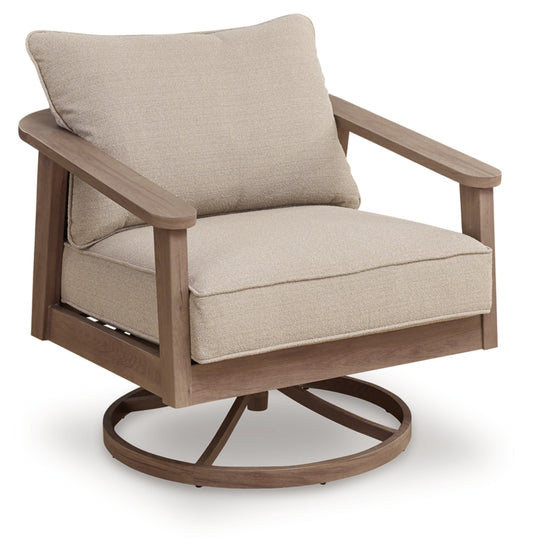 Francis Beach Swivel Lounge w/ Cushion