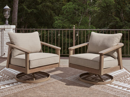 Francis Beach Swivel Lounge w/ Cushion