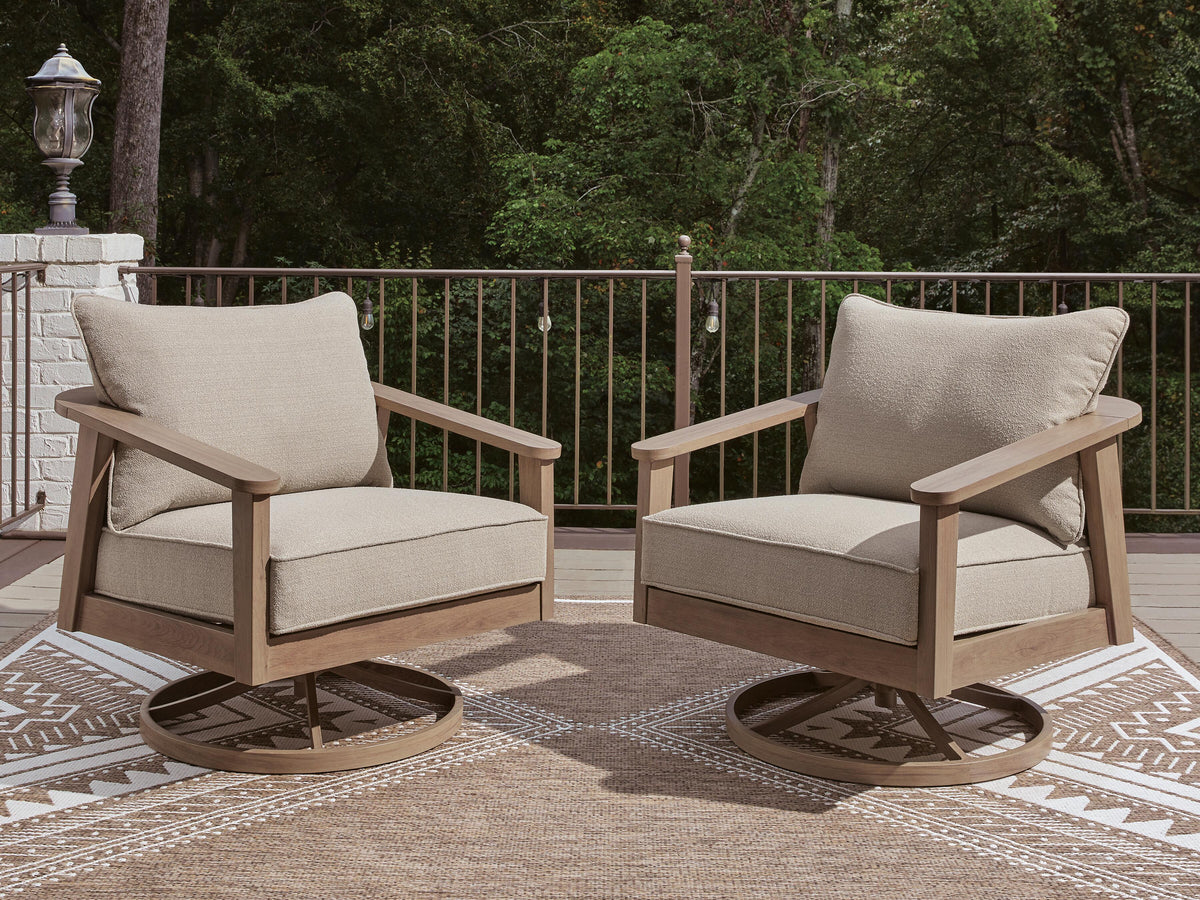 Francis Beach Swivel Lounge w/ Cushion