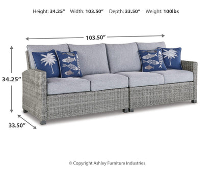 Naples Beach RAF/LAF Loveseat w/CUSH (2/CN)