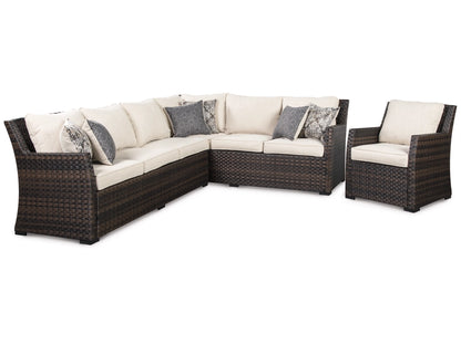 Sofá seccional/silla Easy Isle de 3 piezas con cojín