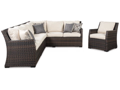 Easy Isle 3-Piece Sofa Sectional/ Chair with Cushion