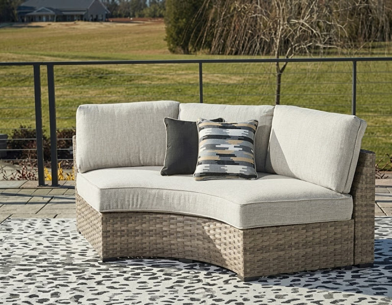 Calworth Outdoor Curved Loveseat