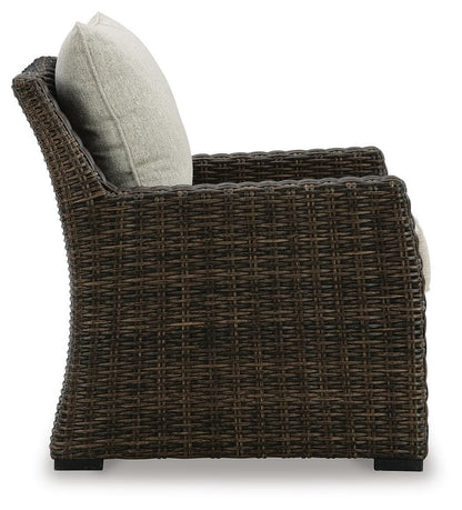 Brook Ranch Outdoor Sofa Sectional, Bench, Lounge Chair and Table