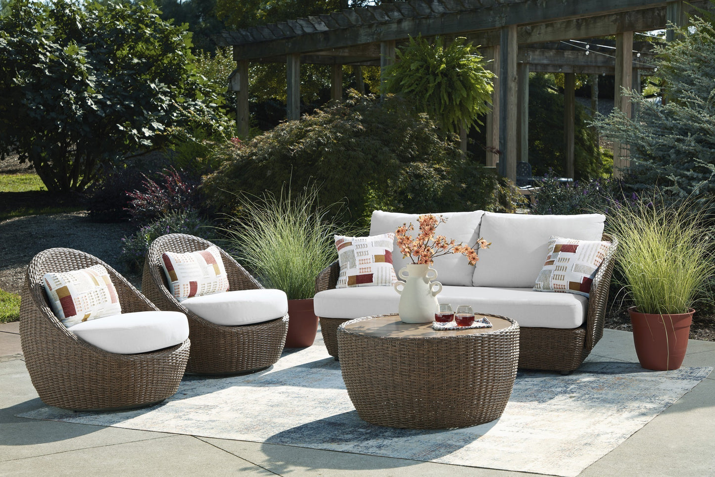 Cardiff Beach 4PC Outdoor Living Room Set