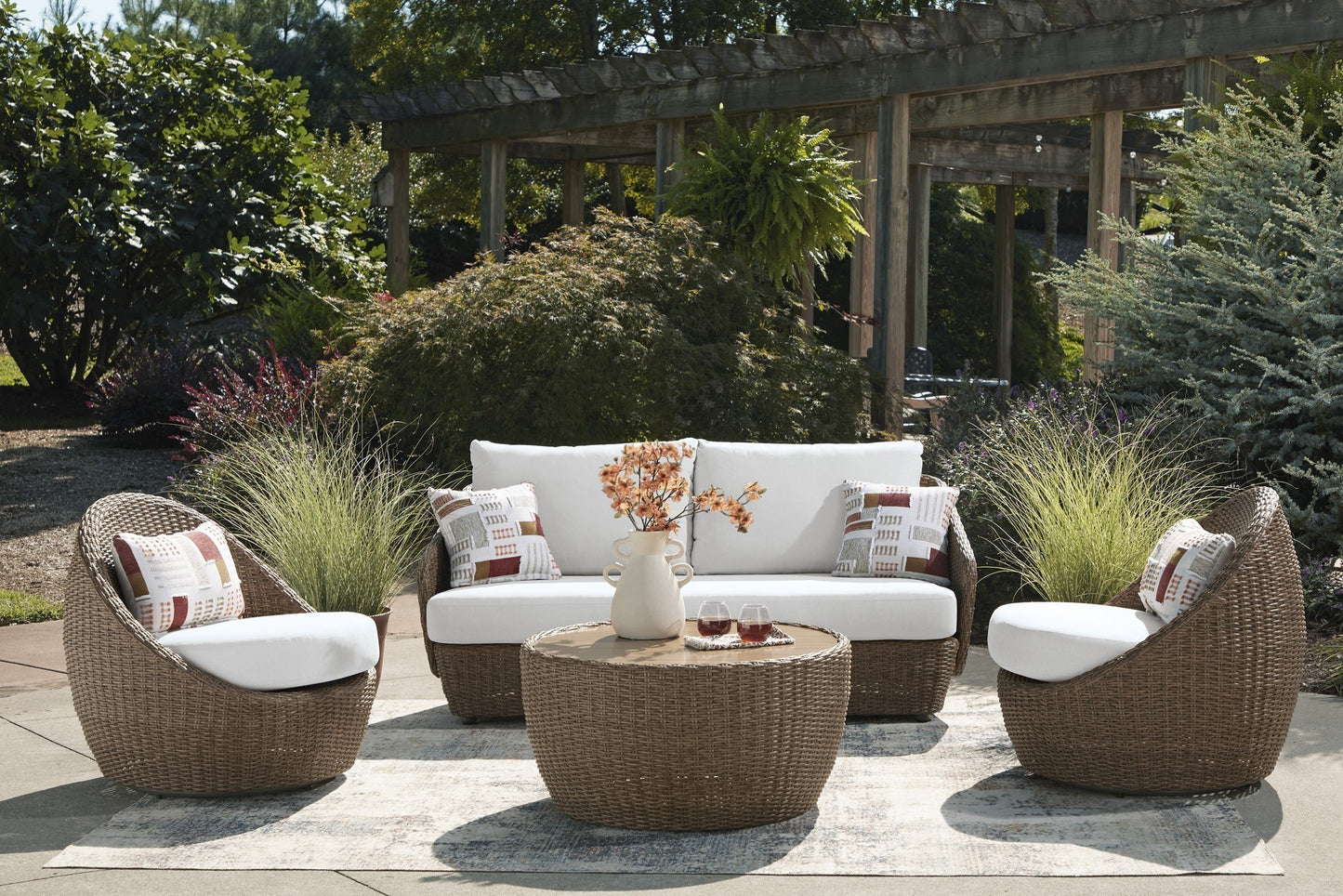 Cardiff Beach 4PC Outdoor Living Room Set