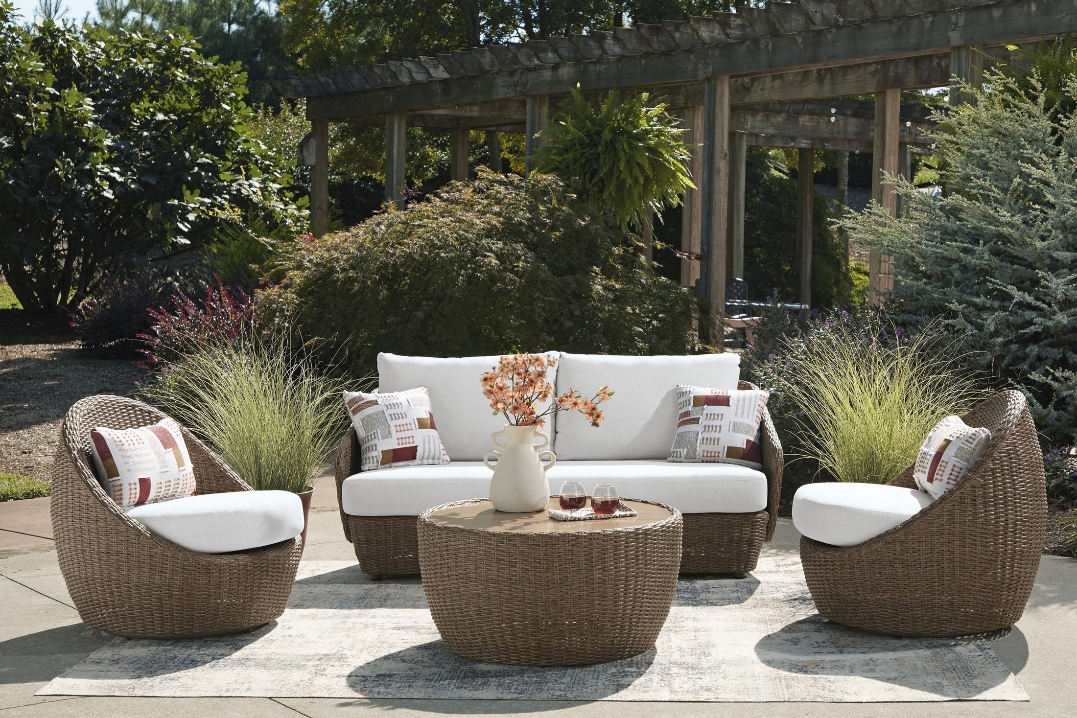 Cardiff Beach 4PC Outdoor Living Room Set