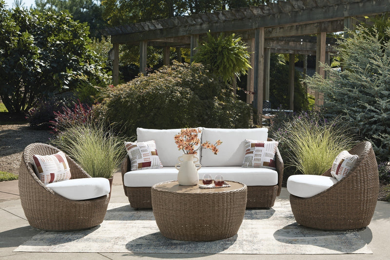 Cardiff Beach 4PC Outdoor Living Room Set