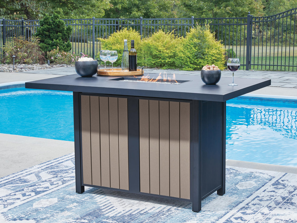 Mabry Shores RECT Bar Table w/Fire Pit