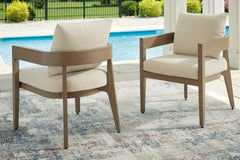 Serene Bay Arm Chair With Cushion (Set of 2)