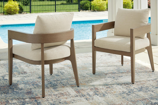 Serene Bay Arm Chair With Cushion (Set of 2)