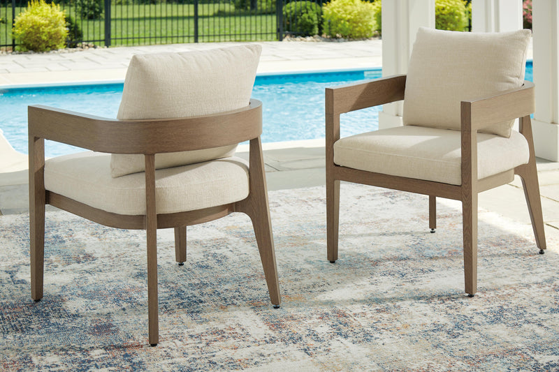 Serene Bay Arm Chair With Cushion (Set of 2)