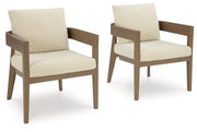 Serene Bay Arm Chair With Cushion (Set of 2)