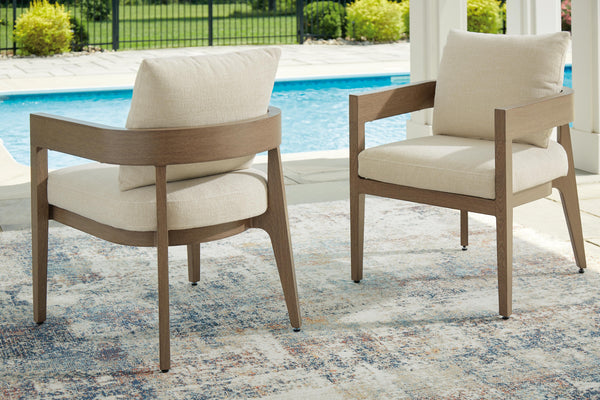 Serene Bay Arm Chair With Cushion (Set of 2)