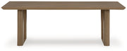 Serene Bay RECT Dining Table w/UMB OPT