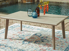 Carisbo RECT Dining Table w/UMB OPT
