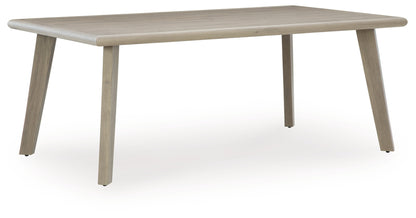 Carisbo RECT Dining Table w/UMB OPT